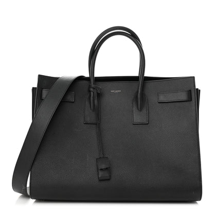 Saint Laurent Grained Calfskin Large Sac De Jour Carryall Black 3 of 16