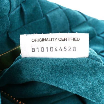 Bottega Veneta Suede Intrecciato Teen Jodie Hobo Petroleum Blue 7 of 11