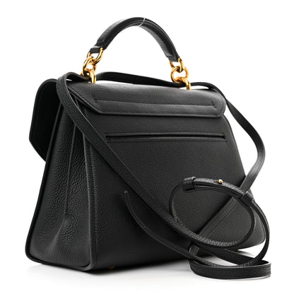 Salvatore Ferragamo Calfskin Small Margot Top Handle Satchel Black 3 of 10