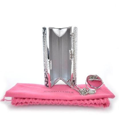 Judith Leiber Swarovski Crystal Zipper Minaudiere 10 of 10