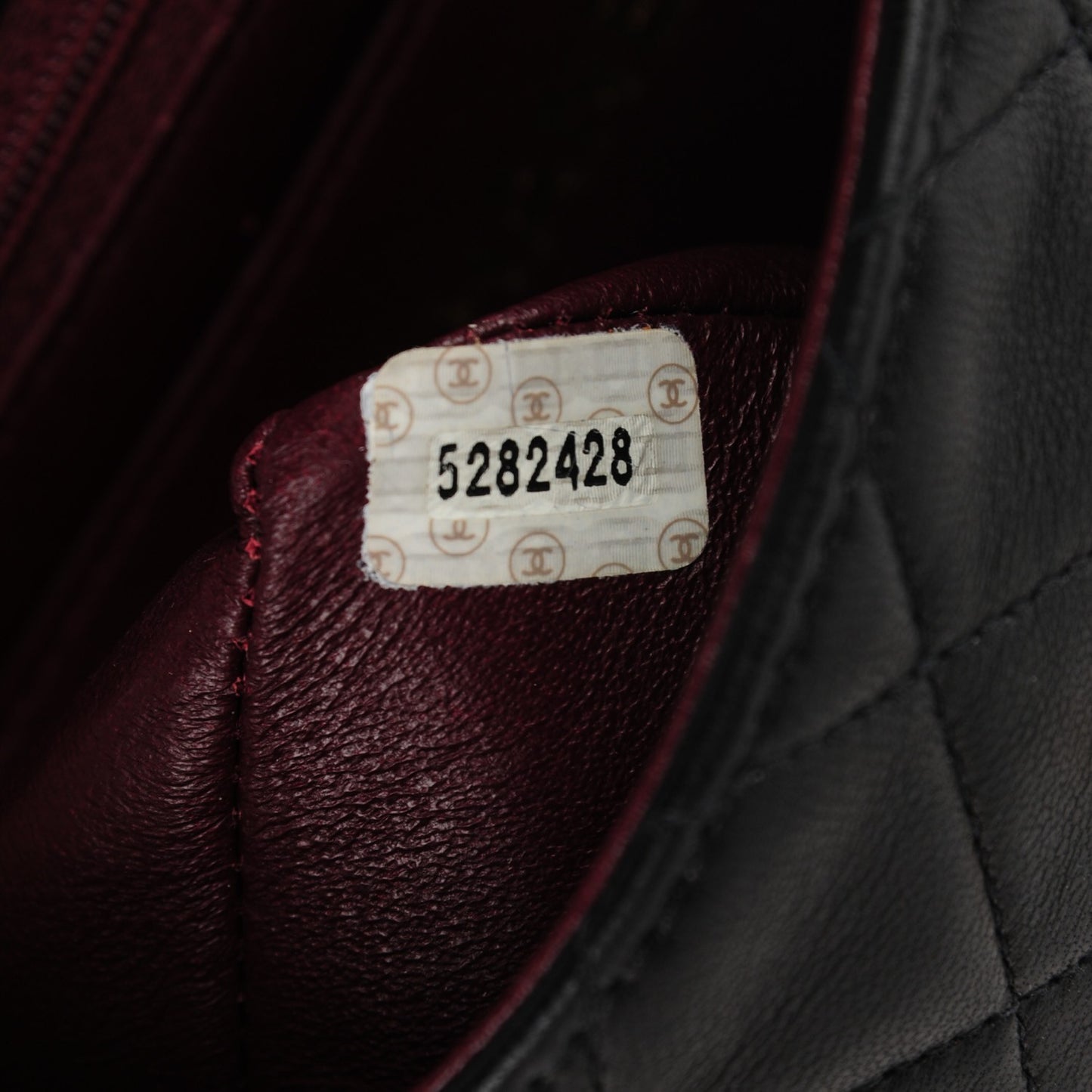 Lambskin Quilted Mini Square Flap Black