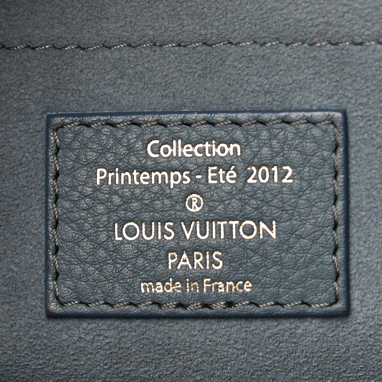 Louis Vuitton Monogram Denim Pochette Round Blue 5 of 9