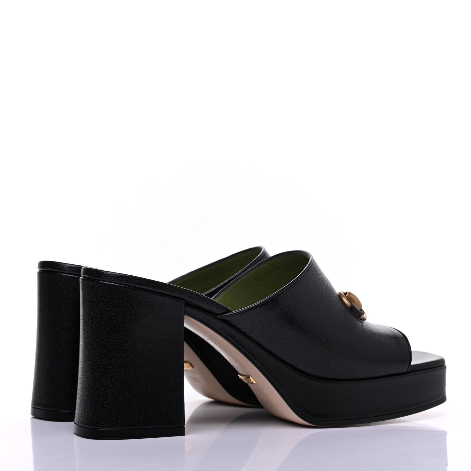 Gucci Granada Kid Houdan Platform Slide Sandals 38.5 Black 4 of 12