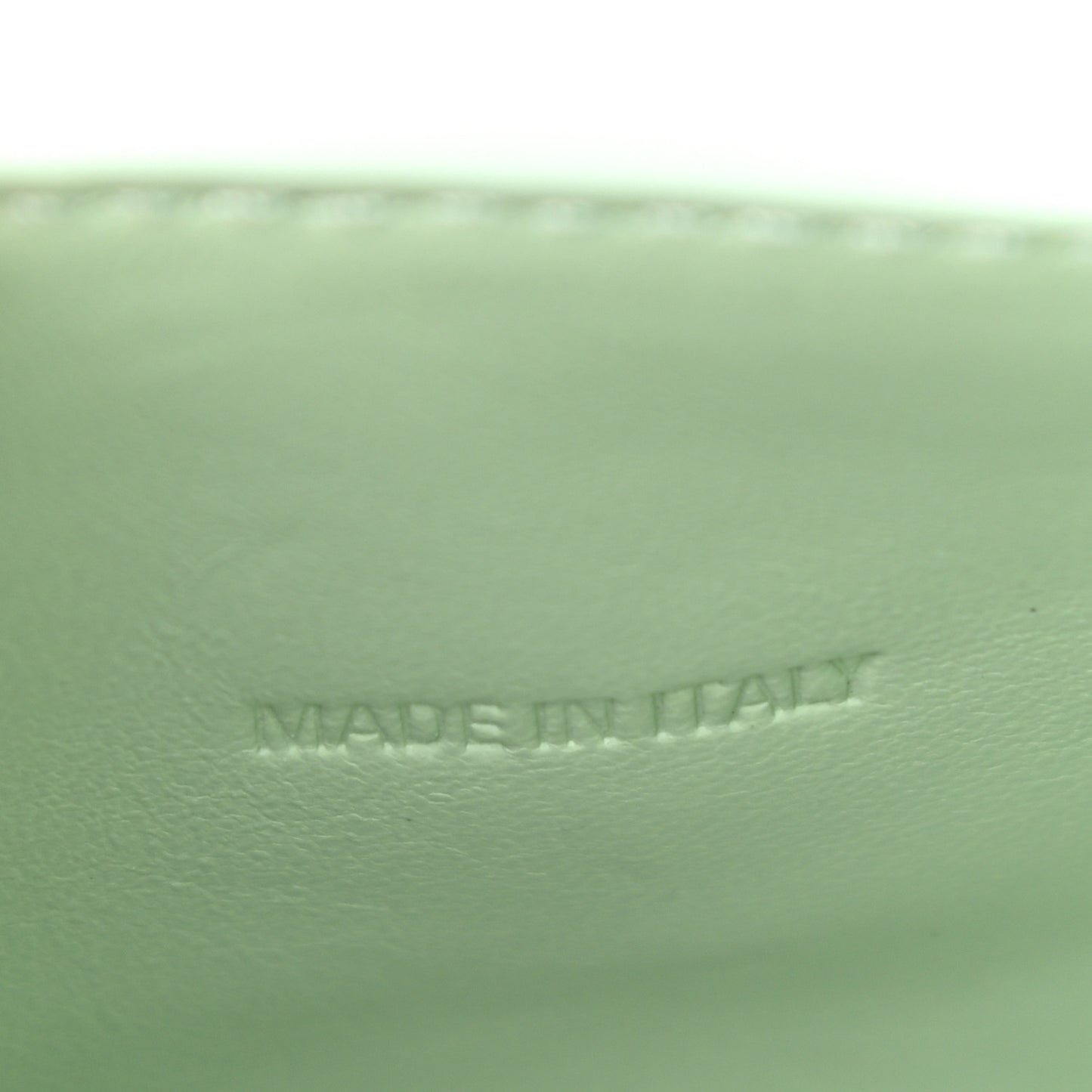 Shiny Calfskin Crocodile Embossed Hourglass Top Handle Bag XS Light Green
