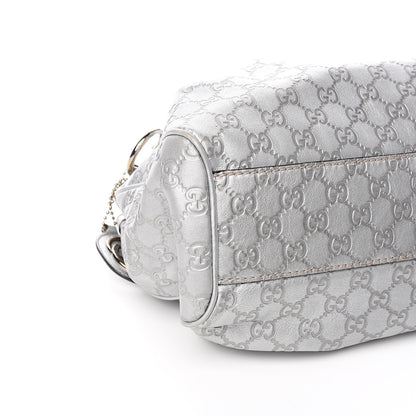 Gucci Metallic Guccissima Medium Sukey Tote Silver 8 of 11