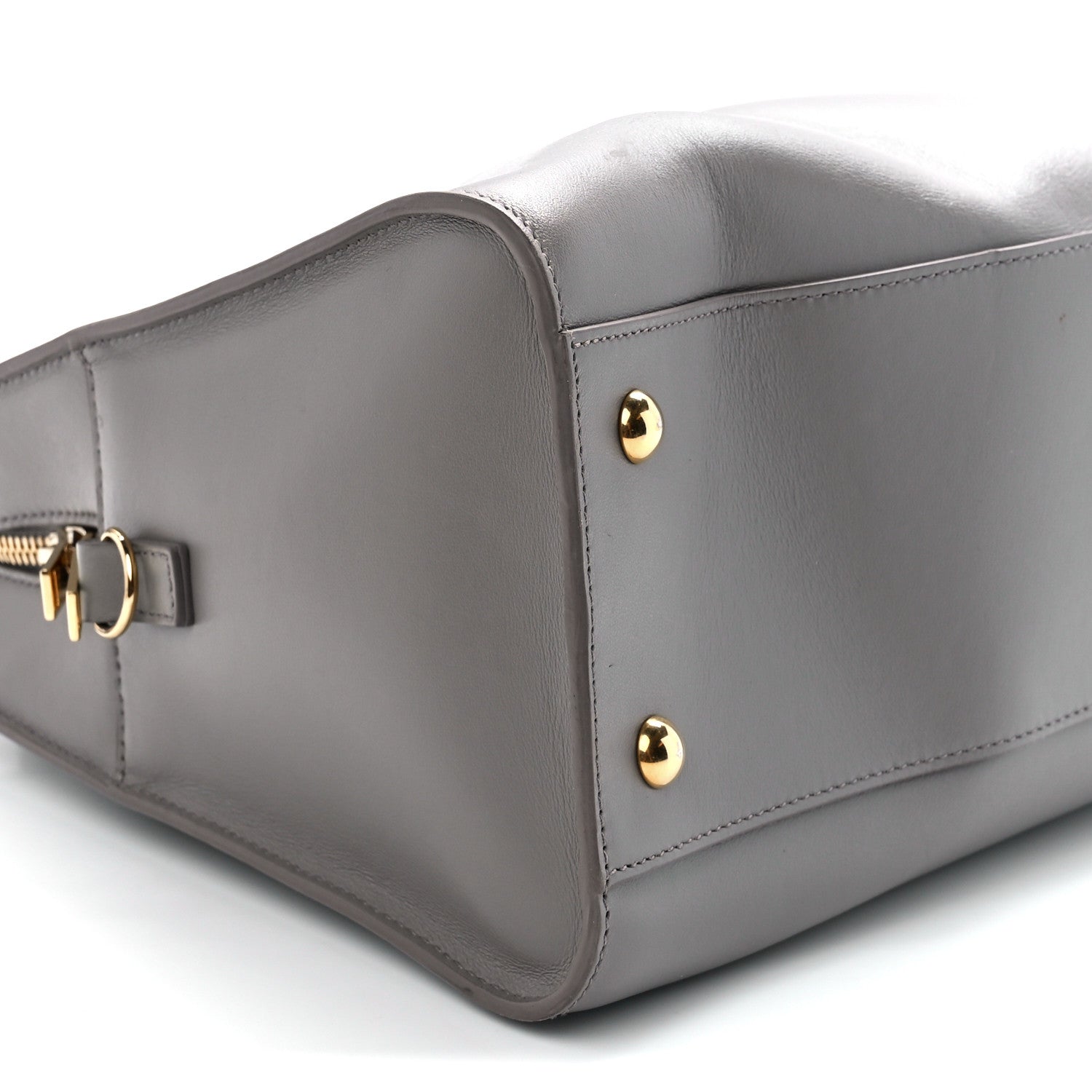 Saint Laurent Calfskin Small Monogram Cabas Fog 11 of 12