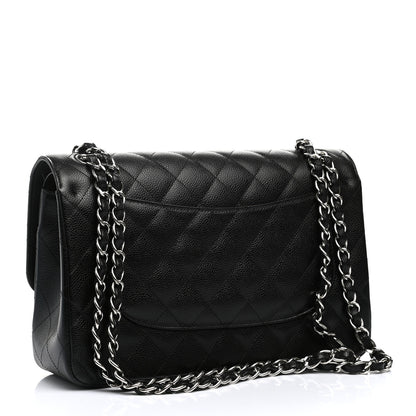 Chanel Caviar Quilted Jumbo Double Flap Black 3 of 11