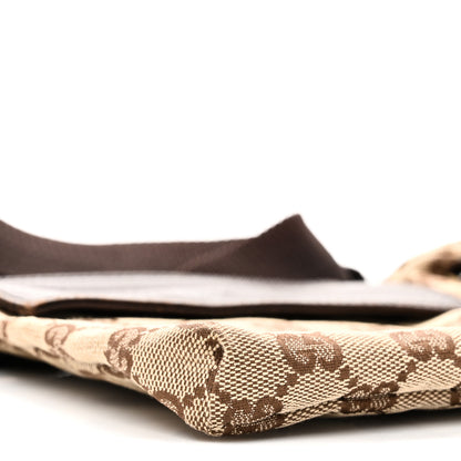 Gucci GG Monogram Double Pocket Belt Bag Dark Brown 9 of 10