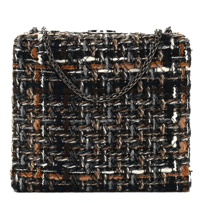 Chanel Tweed Kisslock Minaudiere Black Multicolor 1 of 11
