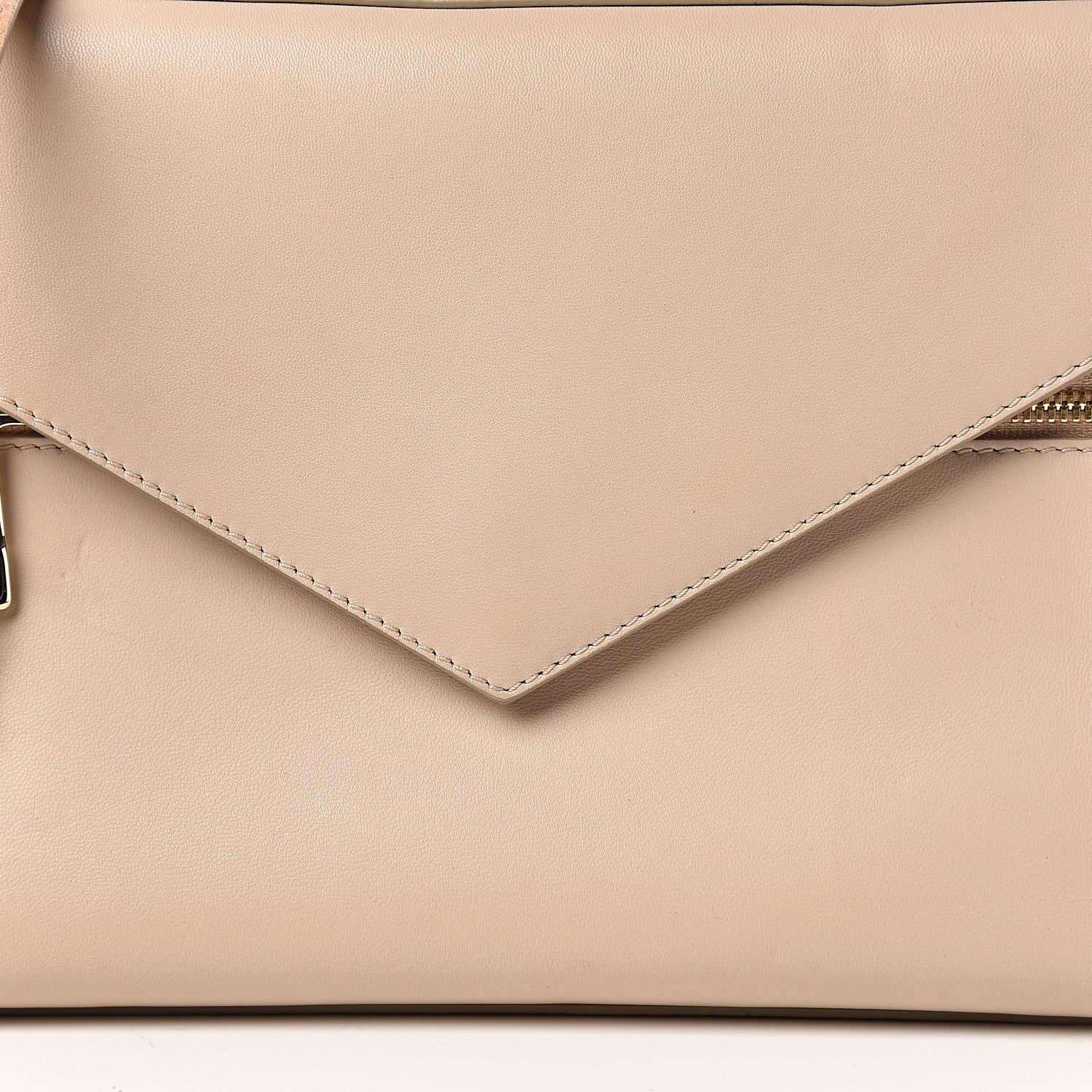 Chloe Lambskin Goatskin Cassie Pochette Crossbody Sand Dune 11 of 11