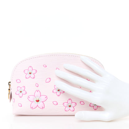 Louis Vuitton LV X TM Epi Cherry Blossom Cosmetic Pouch Pink 2 of 8