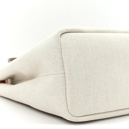 Prada Canvas Shopping Logo Tote Naturale 8 of 9
