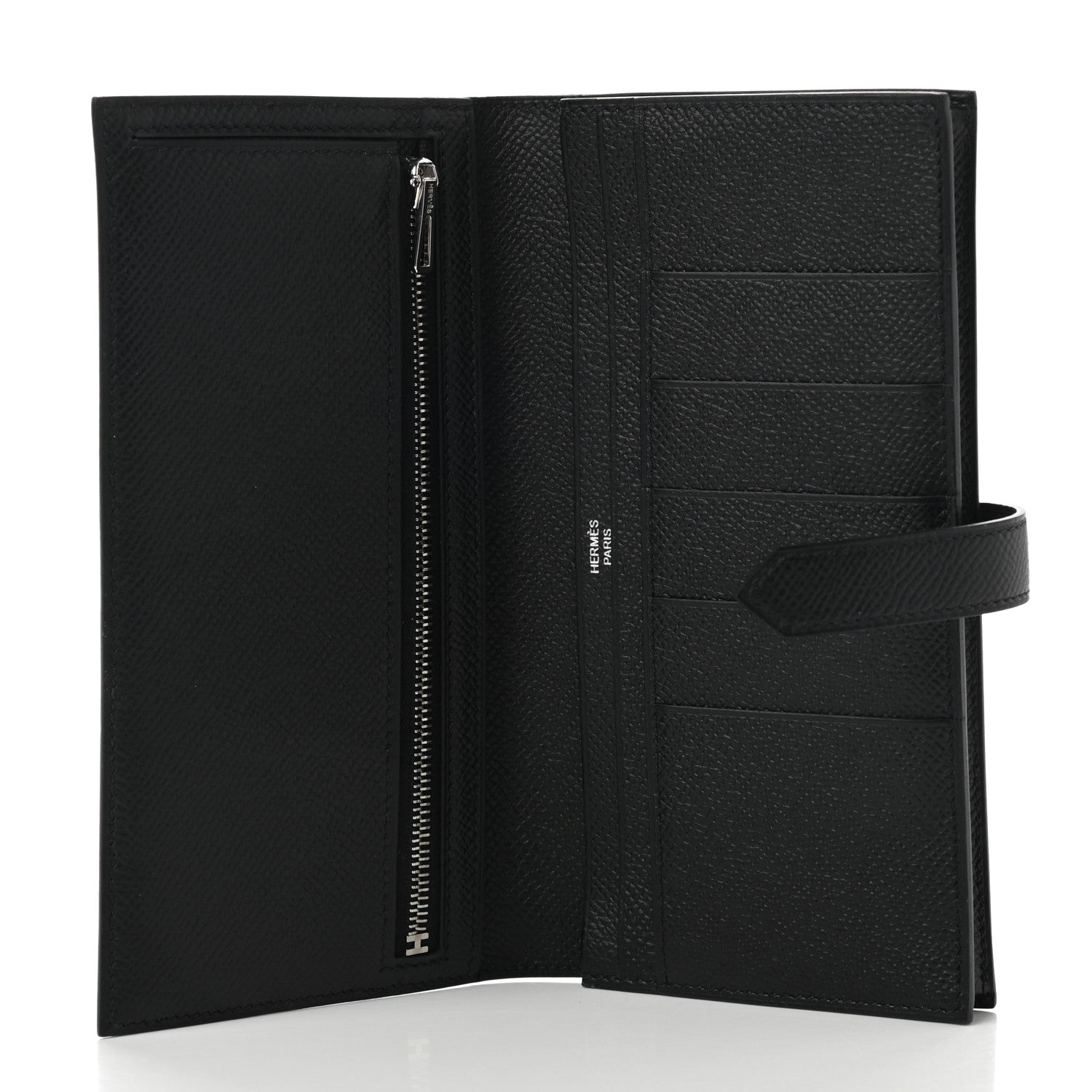 Hermes Epsom Bearn Gusset Wallet Black 5 of 8