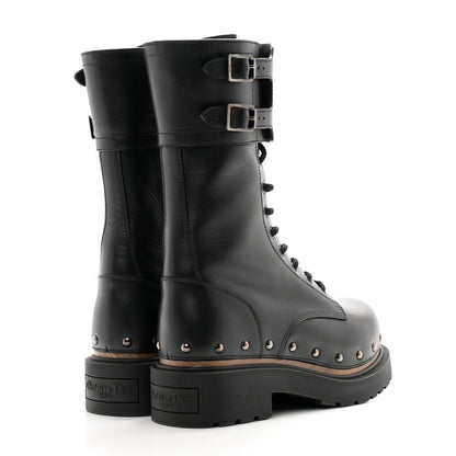 Christian Dior Calfskin Diorquake 25mm Combat Boots 36 Black 4 of 13