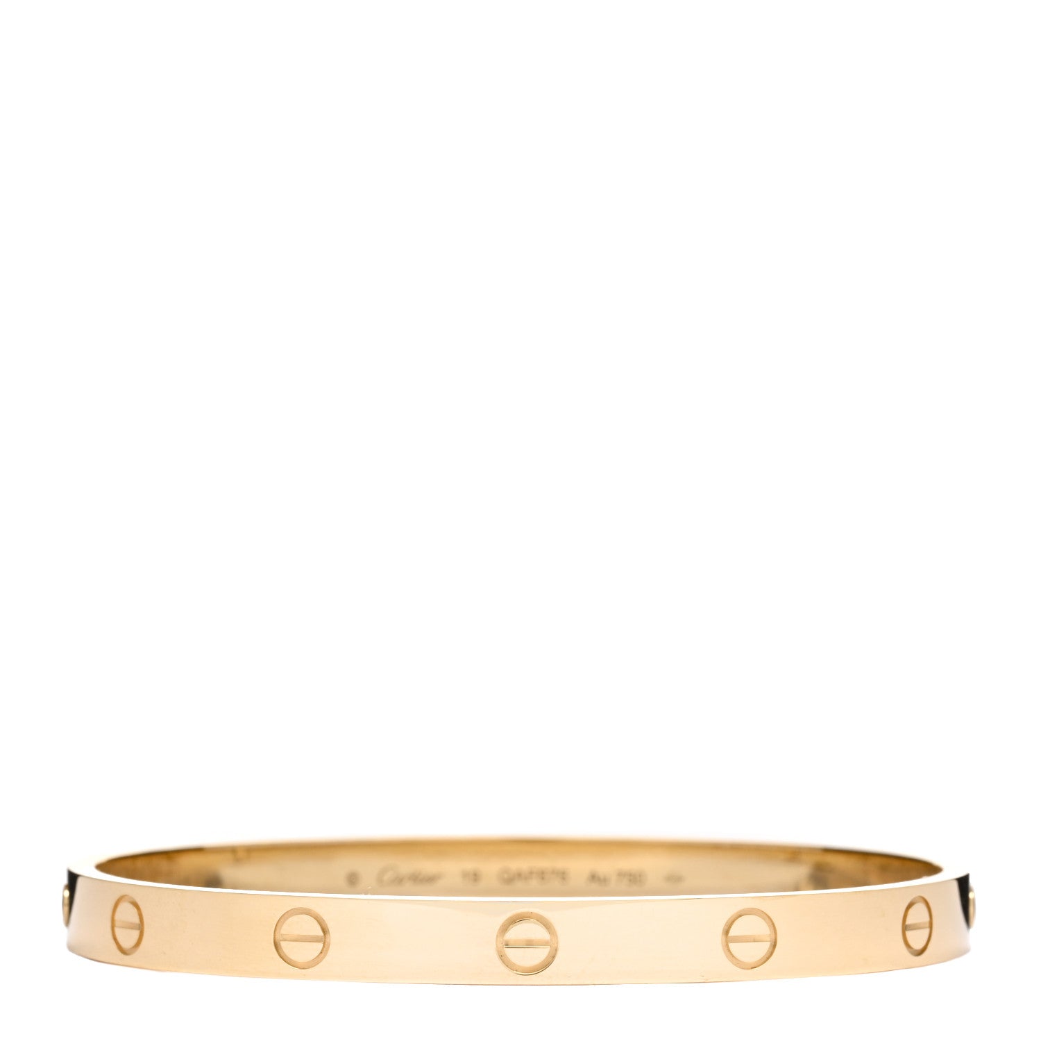 Cartier 18K Yellow Gold LOVE Bracelet 19 1 of 5