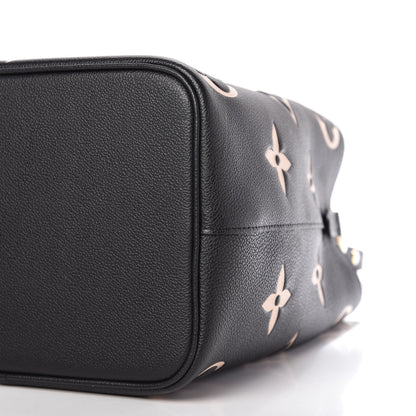 Louis Vuitton Empreinte Monogram Giant Neonoe MM Black Beige 8 of 10