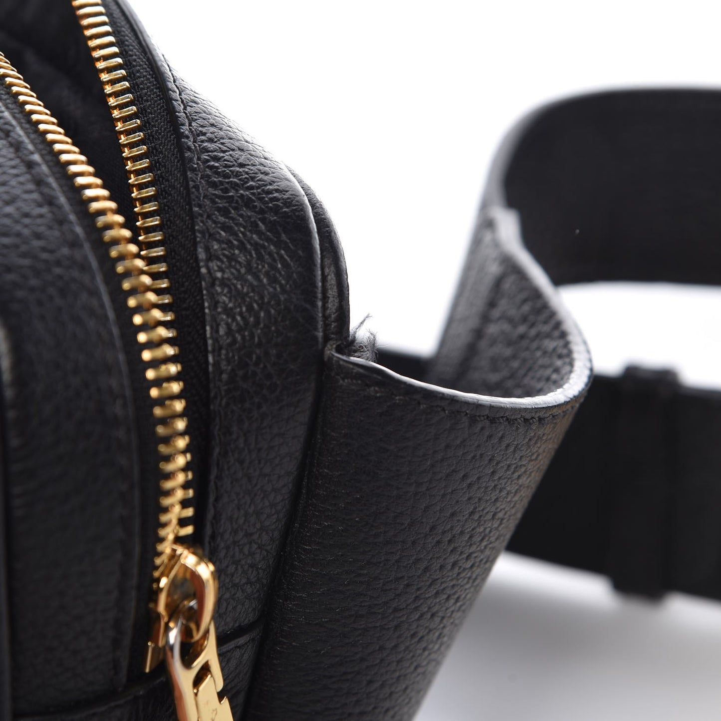 Calfskin Palazzo Belt Bag Black