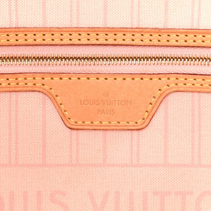 Louis Vuitton Damier Azur Neo Neverfull MM Rose Ballerine 6 of 25