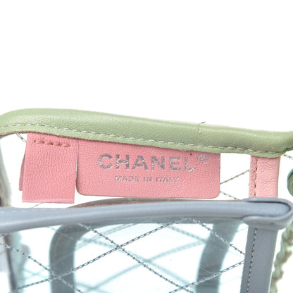 Chanel Lambskin PVC Quilted Mini Coco Splash Flap Blue Green 8 of 9