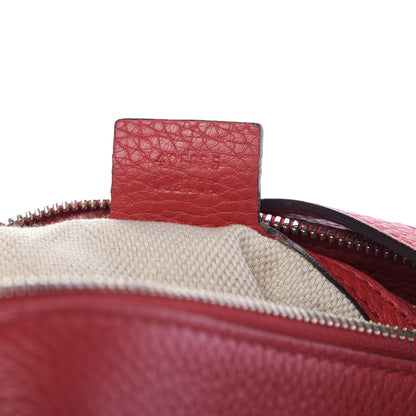 Gucci Pebbled Calfskin Large Soho Hobo Tabasco Red 10 of 13