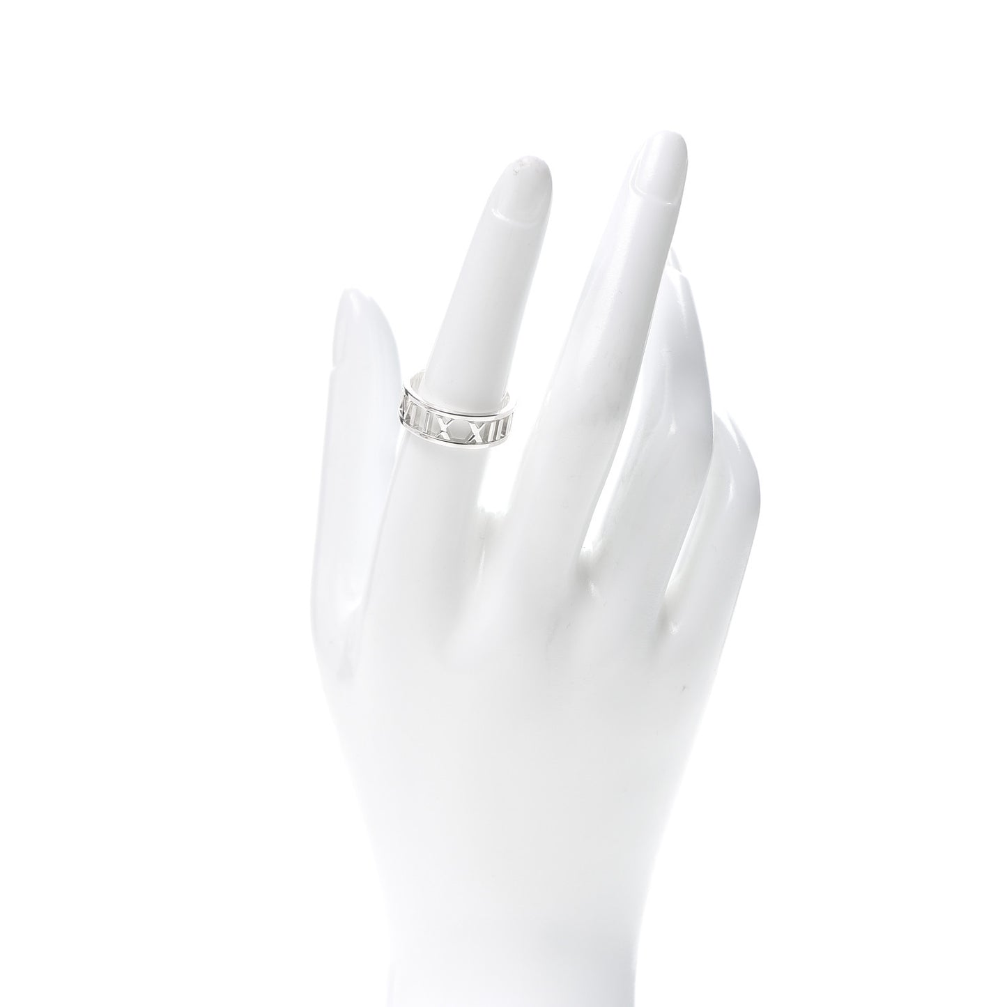 Sterling Silver Wide Atlas Open Ring 55 7.25