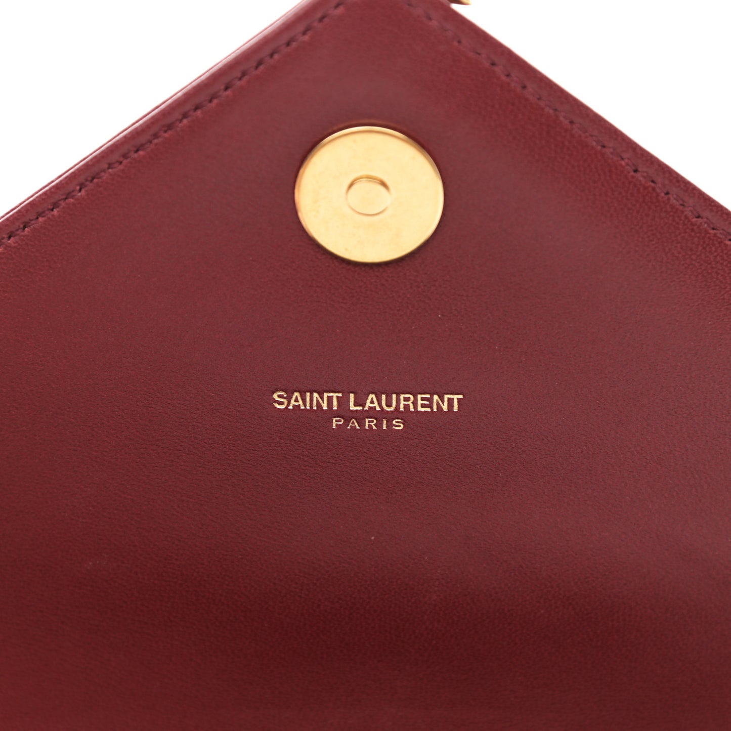 Lambskin Matelasse Chevron Small Monogram Satchel Oxblood