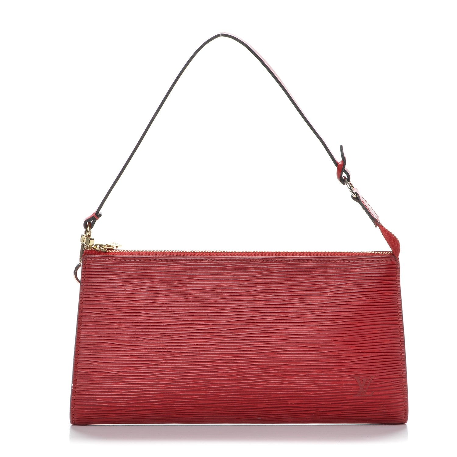 Louis Vuitton Epi Pochette Accessories 24 Castillan Red 1 of 10