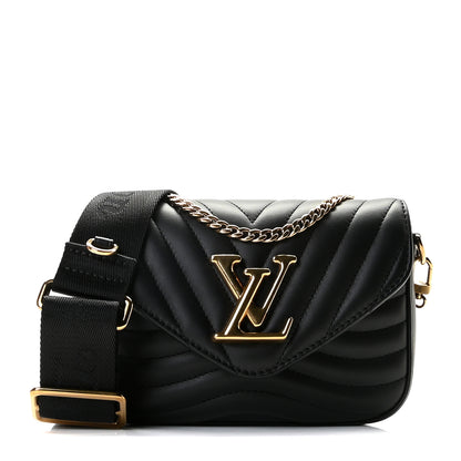 Louis Vuitton Calfskin New Wave Multi Pochette Black 3 of 11