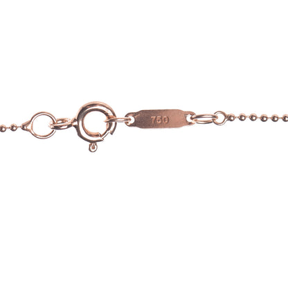 Tiffany 18K Rose Gold Diamond 1837 Circle Charm Pendant Necklace 6 of 7