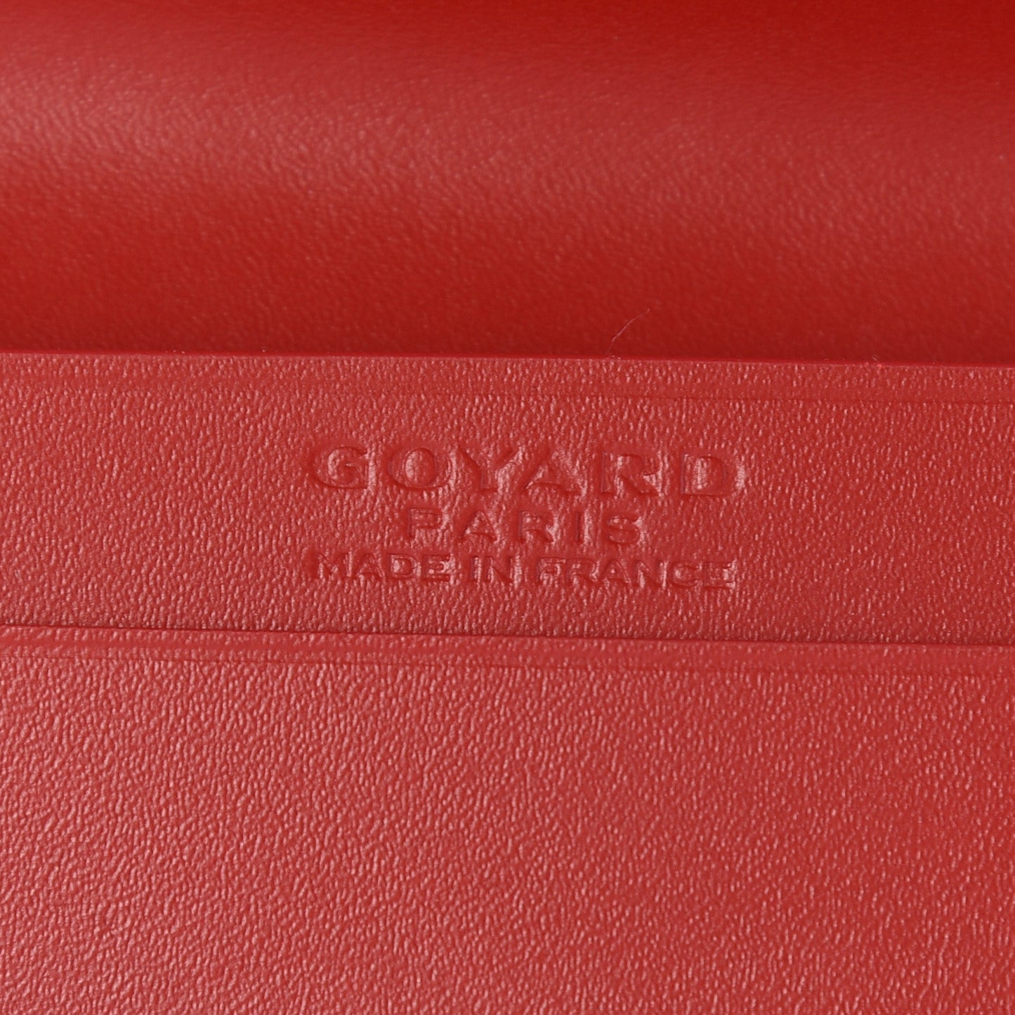Goyardine Business Card Holder Red