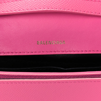 Balenciaga Signature Grained Calfskin Logo Print Ville Day Bag XS Rose Bubblegum Black 6 of 11