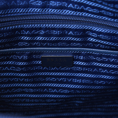 Prada Tessuto Nylon Saffiano Tote Bluette 8 of 9
