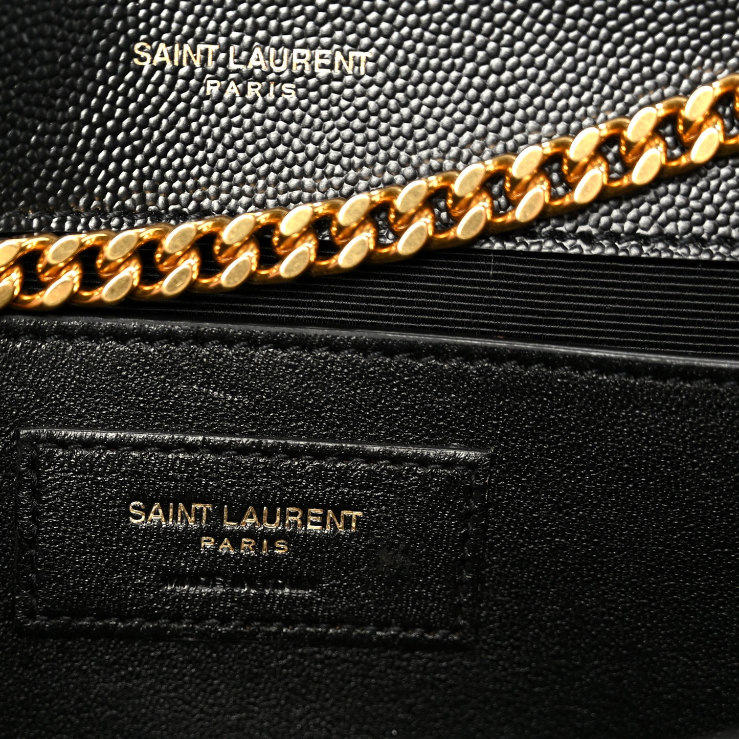 Grain De Poudre Medium Classic Monogram Kate Satchel Black