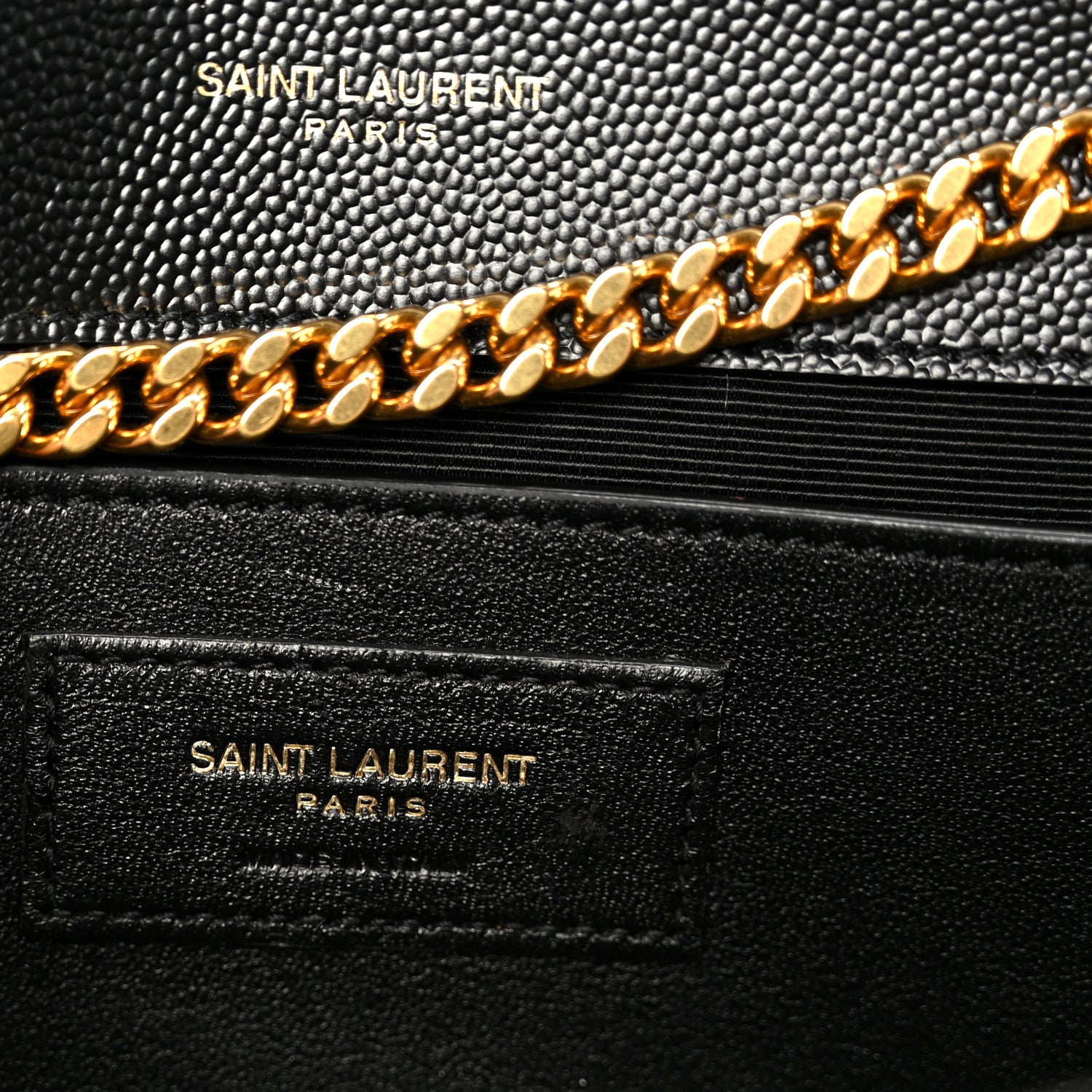 Saint Laurent Grain De Poudre Medium Classic Monogram Kate Satchel Black 7 of 11