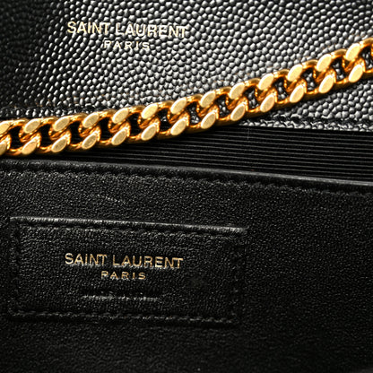 Saint Laurent Grain De Poudre Medium Classic Monogram Kate Satchel Black 7 of 11
