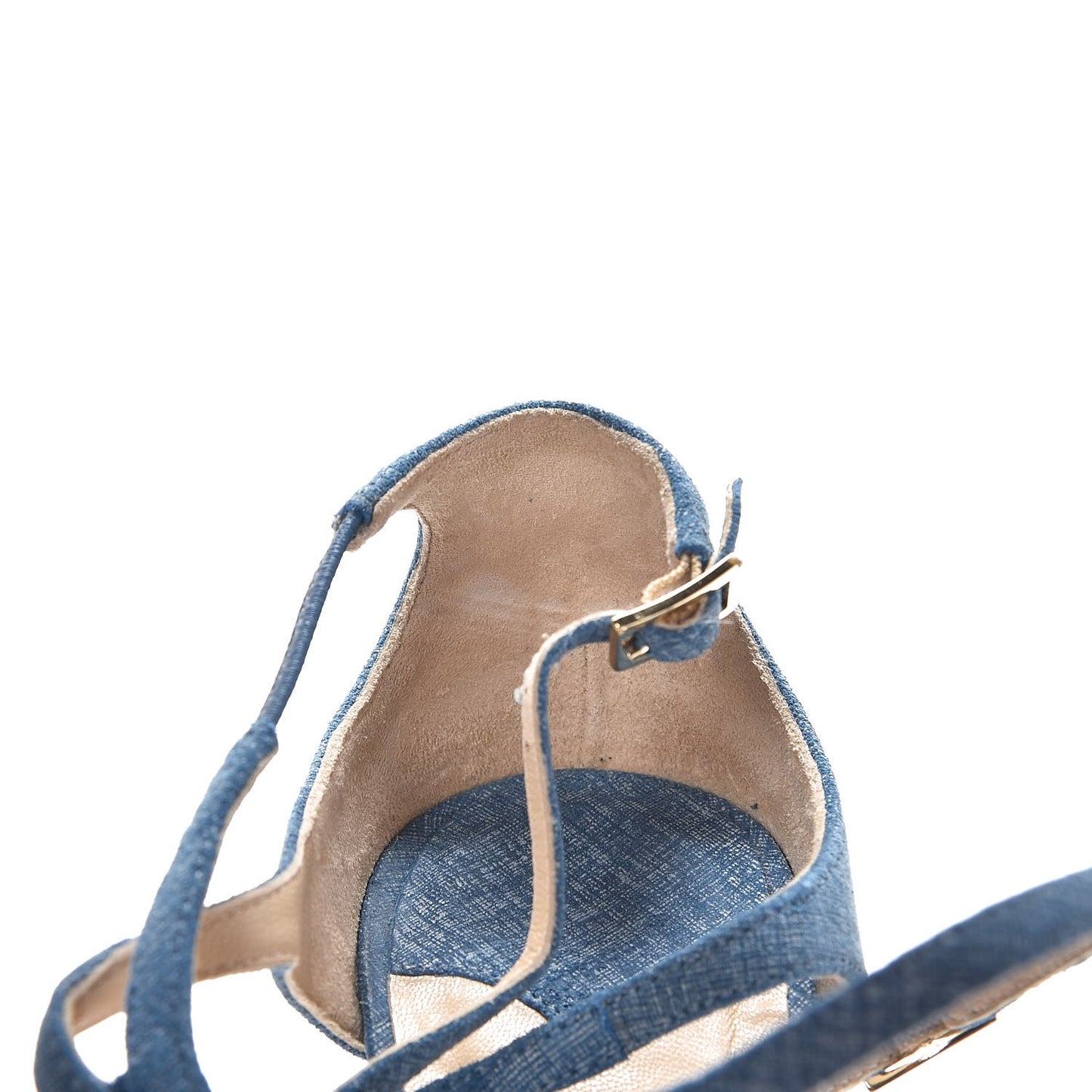 Denim Lang Sandals 38.5 Blue