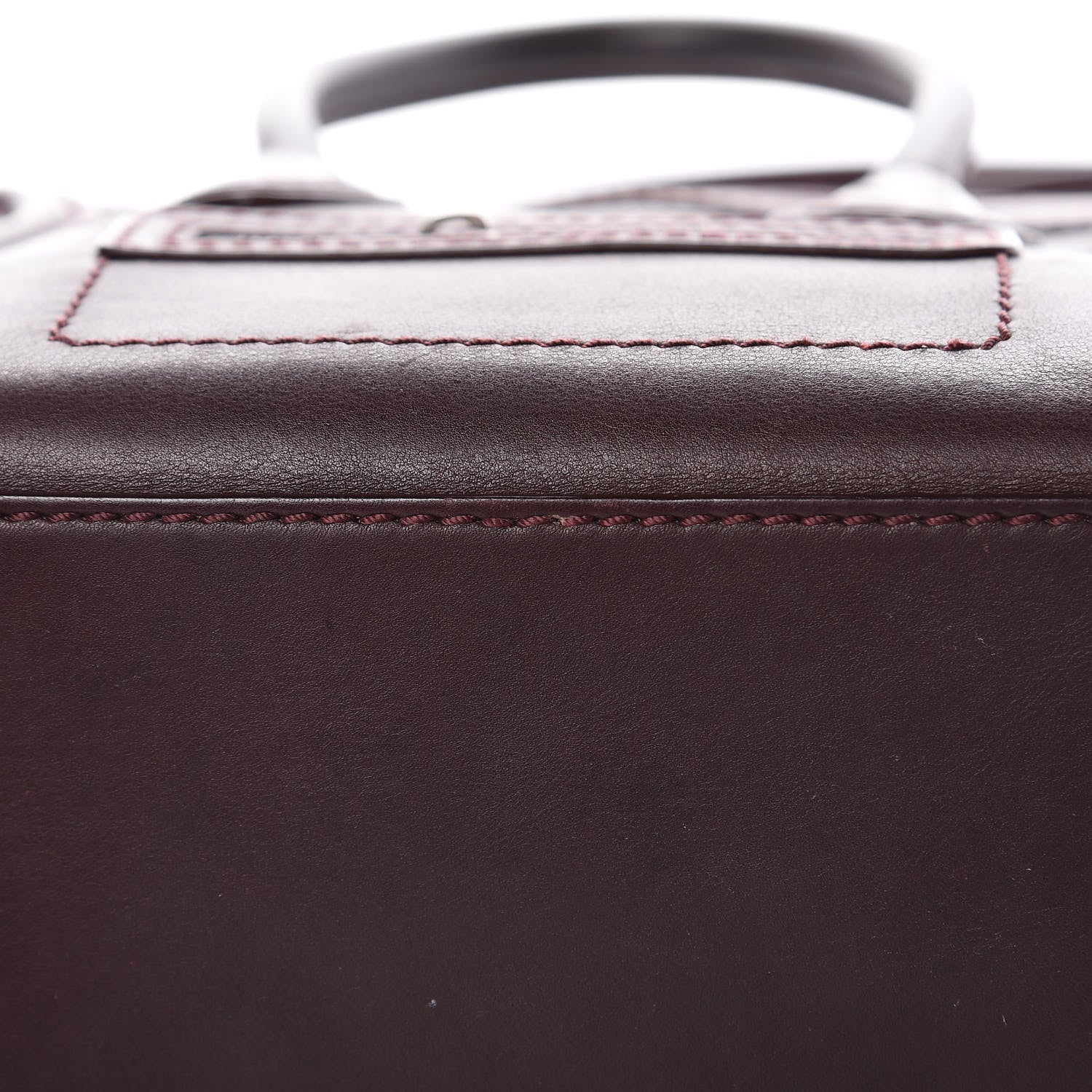 Celine Smooth Calfskin Nano Luggage Burgundy 26 of 32