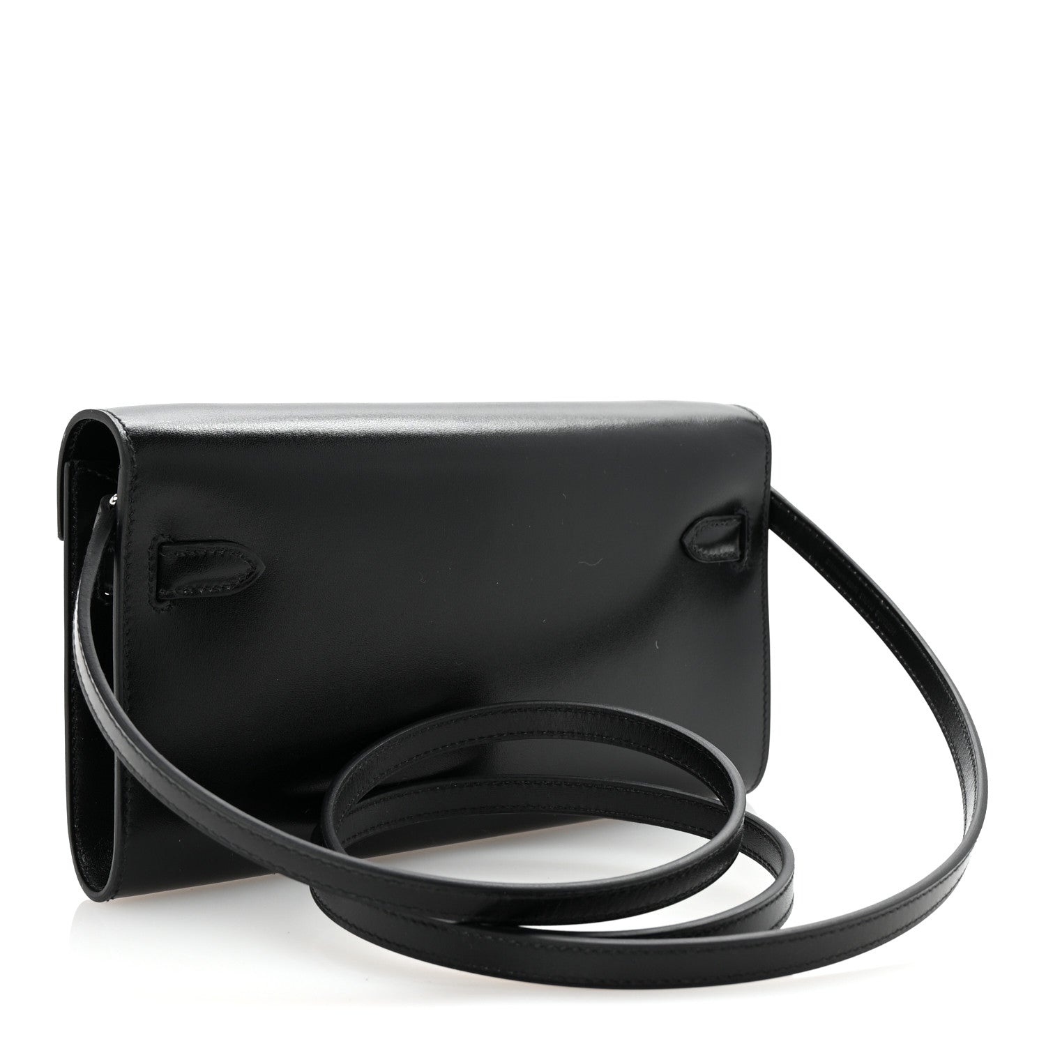 Hermes Box Kelly Wallet To Go Black 3 of 9