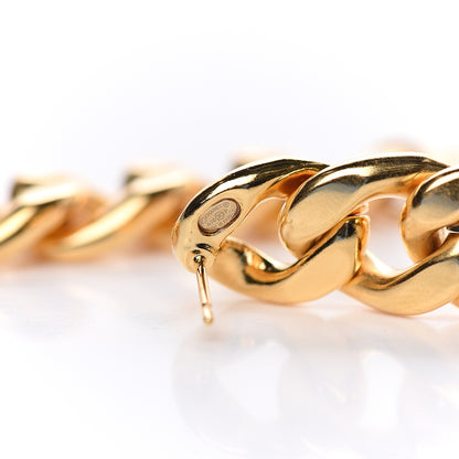 Chanel Metal CC Pick Drop Earrings Gold 4 of 5