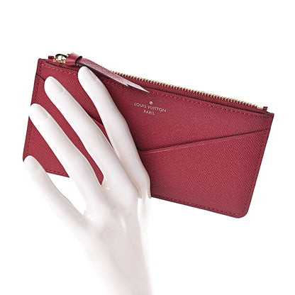 Louis Vuitton Calfskin Jeanne Wallet Zippered Insert Fuchsia 2 of 6