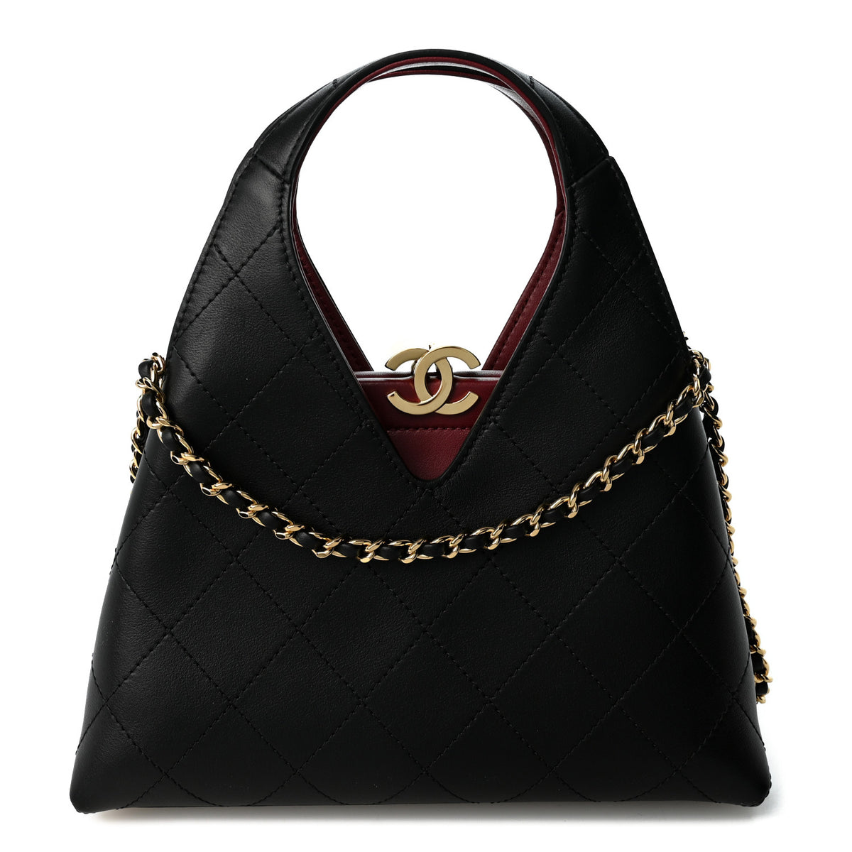 Chanel Calfskin Chic Lady Small Shopping Tote Black 1 of 10