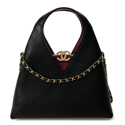 Chanel Calfskin Chic Lady Small Shopping Tote Black 1 of 10