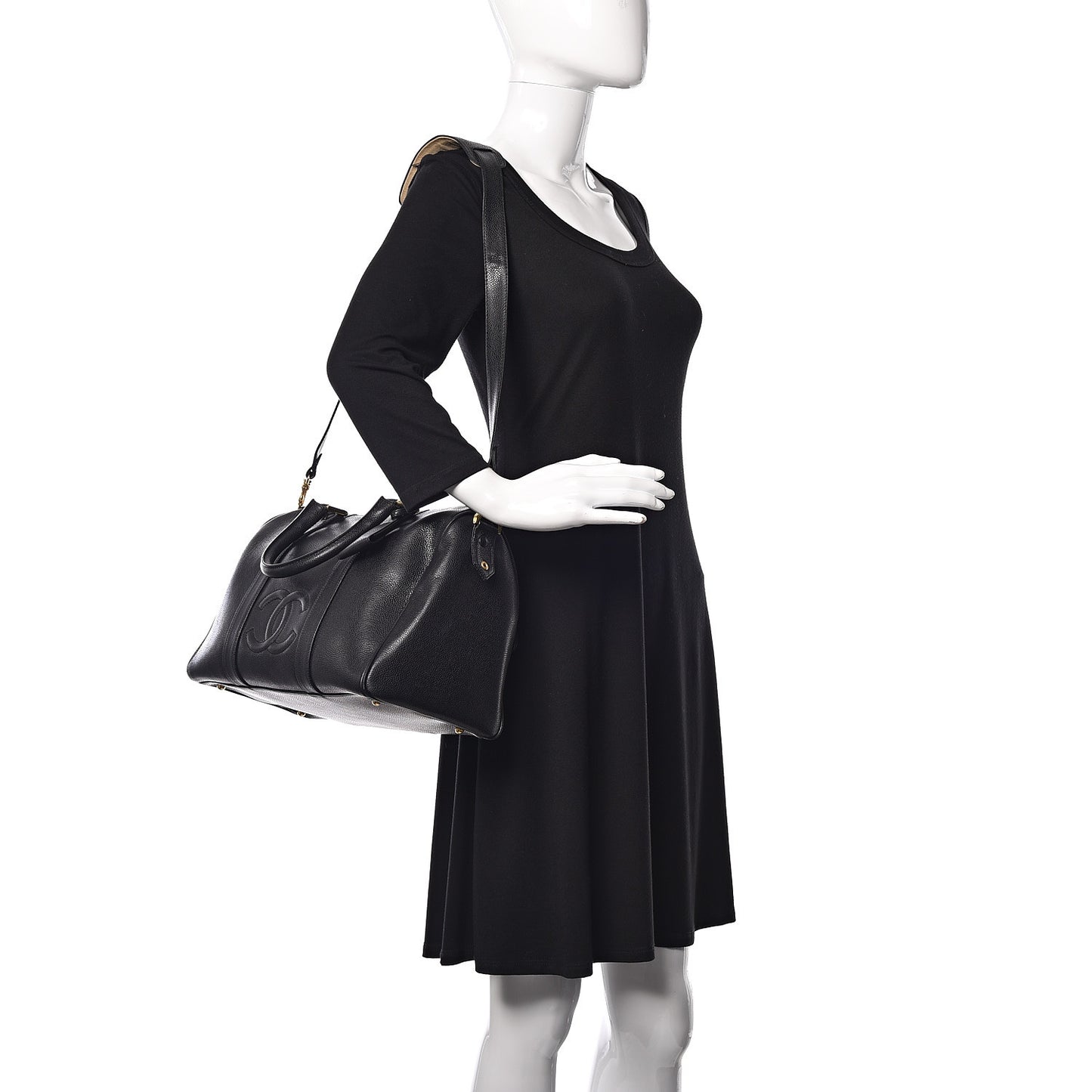 Caviar Timeless CC Duffel Bag Black