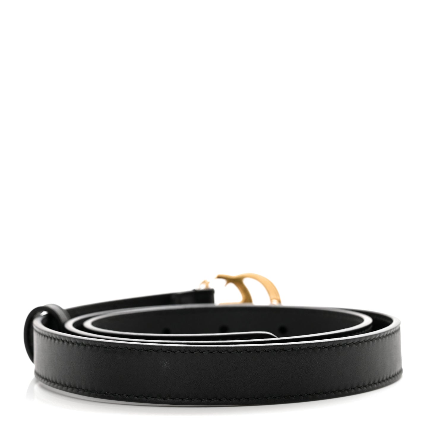 Calfskin Double G 20mm Belt 80 32 Black