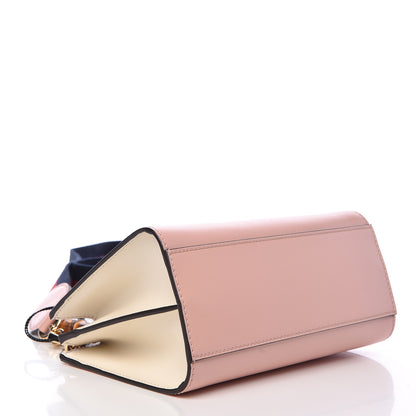 Gucci Nappa Bamboo Web Mini Nymphaea Top Handle Bag Perfect Pink Mystic White 4 of 10