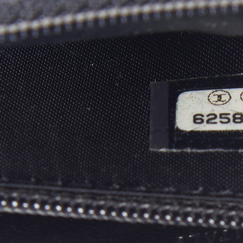 Caviar Quilted Jumbo Kelly Flap Black