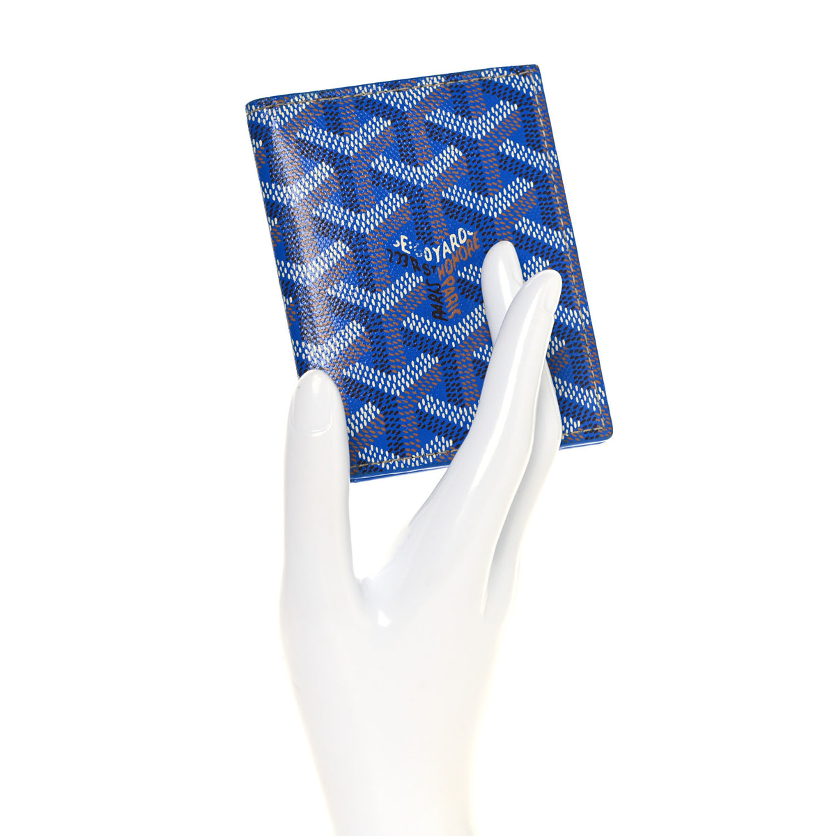 Goyard Goyardine Saint Marc Folding Card Case Sky Blue 2 of 7