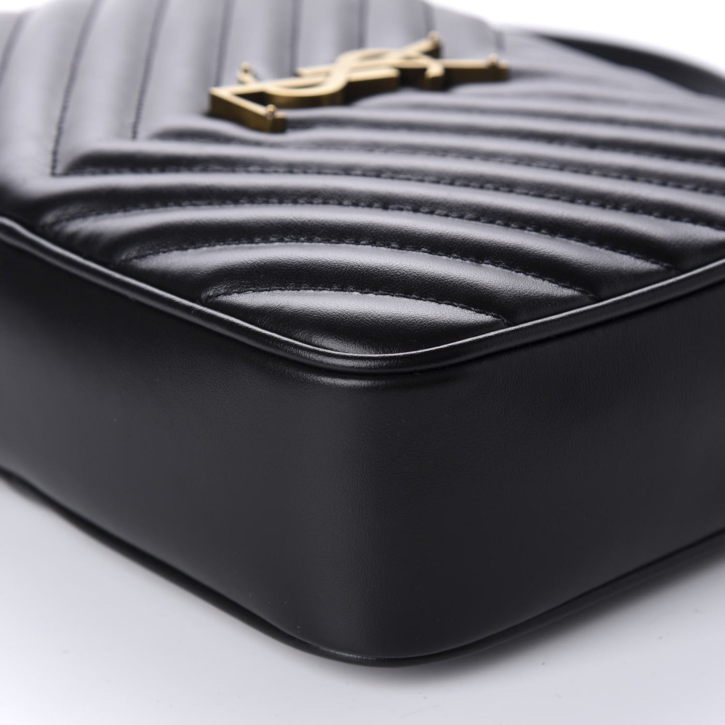 Calfskin Matelasse Monogram Lou Camera Bag Black