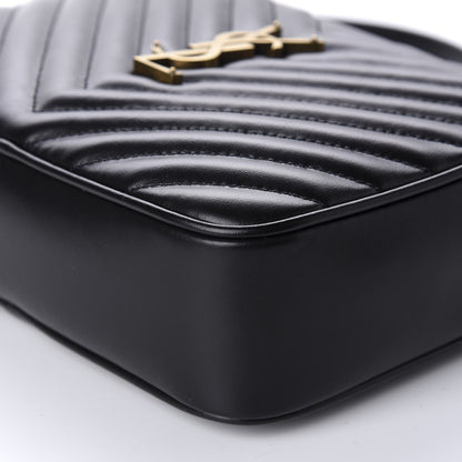Saint Laurent Calfskin Matelasse Monogram Lou Camera Bag Black 7 of 10