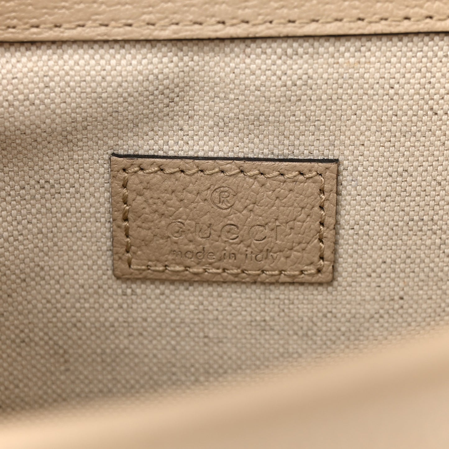 GG Supreme Monogram Textured Dollar Calfskin Mini Dionysus Shoulder Bag Beige Mystic White Oatmeal